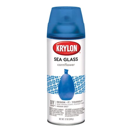 Krylon Sea Glass Semi-Translucent Cornflower Spray  Paint 12 oz K09058000